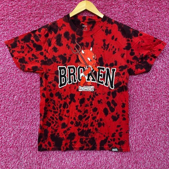 Broken Promises x Hot Stuff Tiedye Tshirt size Small - Picture 1 of 5